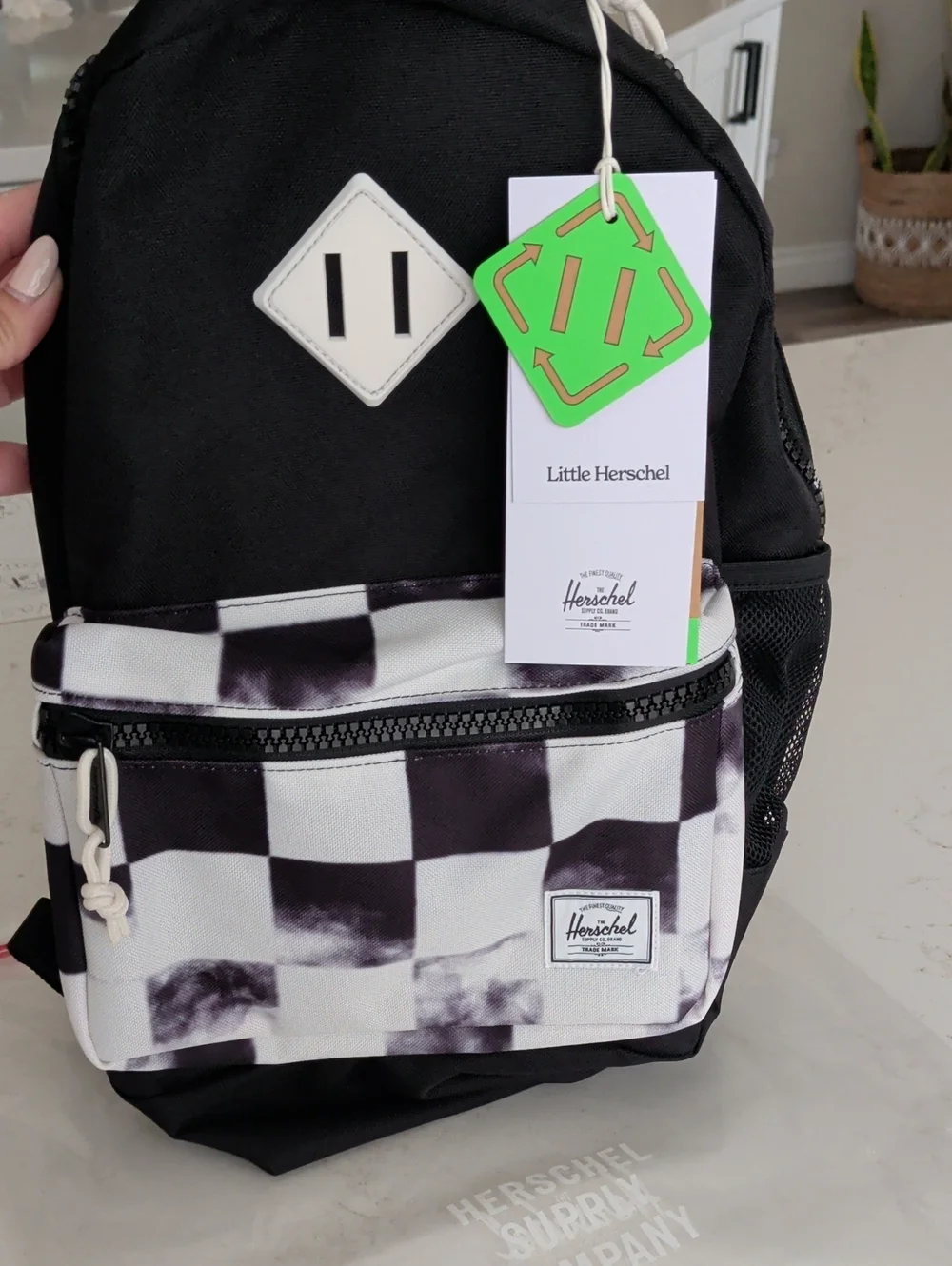 Herschel Supply Company Little Kids Backpack Black & White Checker